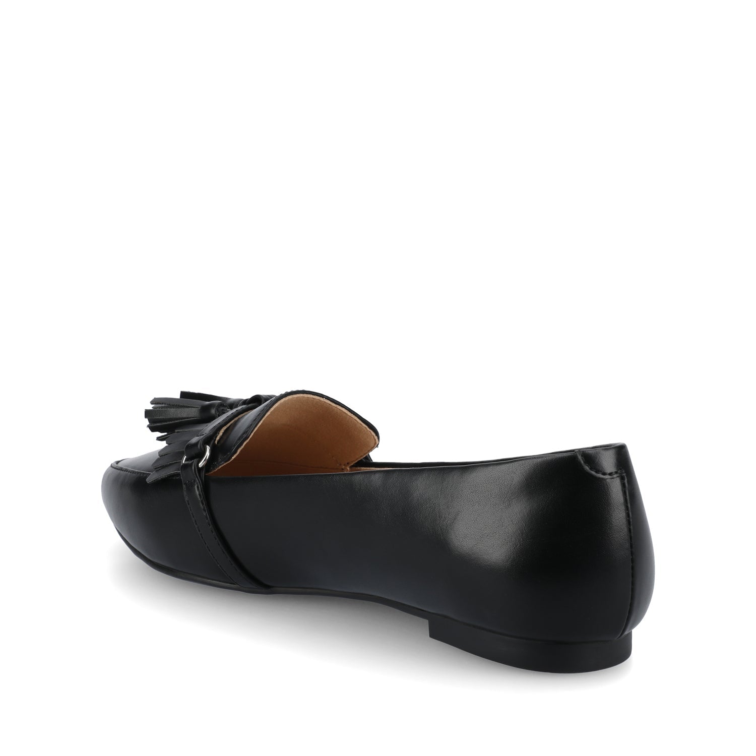 JANNAH TASSEL LOAFER FLATS IN WIDE - Black