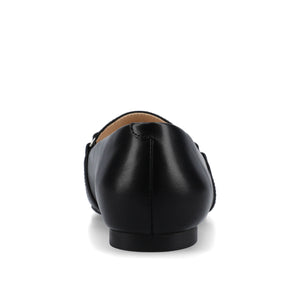 JANNAH TASSEL LOAFER FLATS IN WIDE - Black