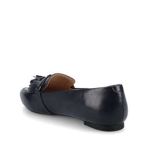 JANNAH TASSEL LOAFER FLATS IN WIDE - Navy