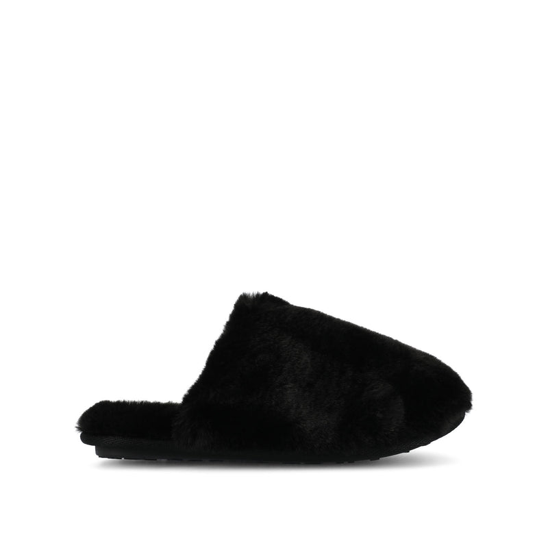 JAYDE SLIPPERS IN FAUX FUR