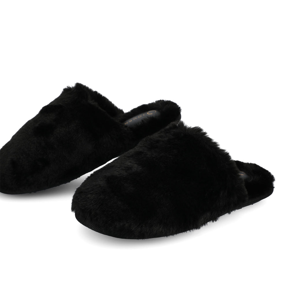 JAYDE SLIPPERS IN FAUX FUR