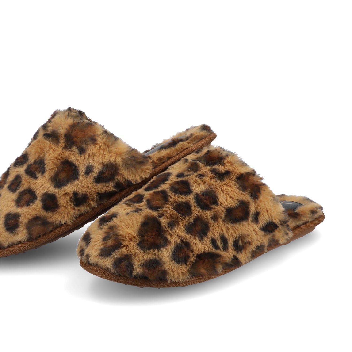 JAYDE SLIPPERS IN FAUX FUR - Leopard Faux Fur