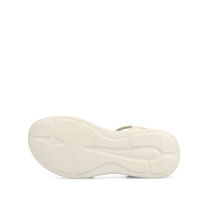 JAYLEE BUCKLE SANDALS IN VEGAN LEATHER - Bone PU