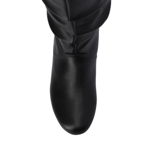 JAYNE KNEE HIGH BOOTS IN WIDE CALF - Black