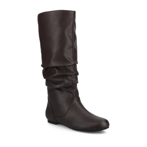 JAYNE KNEE HIGH BOOTS IN X-WIDE CALF - Brown