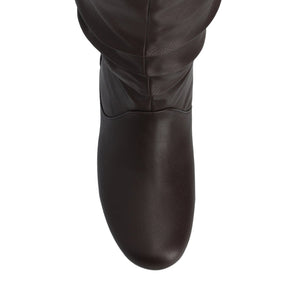 JAYNE KNEE HIGH BOOTS IN X-WIDE CALF - Brown