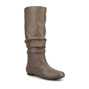 JAYNE KNEE HIGH BOOTS IN X-WIDE CALF - Taupe