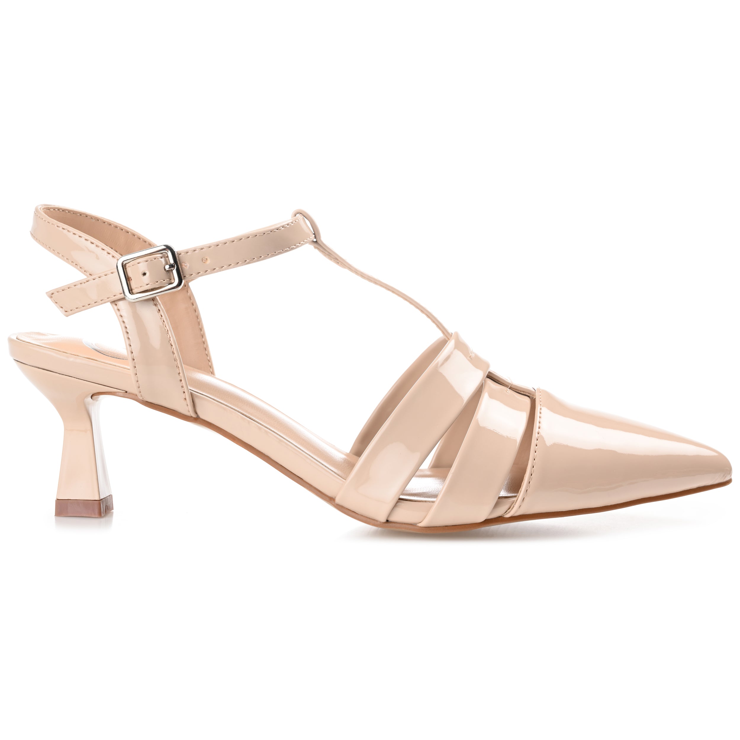 JAZLYNN T-STRAP KITTEN HEELS IN STATEMENT – Journee Collection