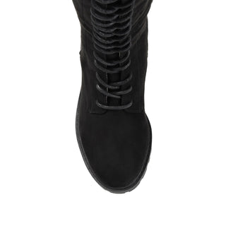 JENICCA LACE-UP BOOTS IN X-WIDE CALF