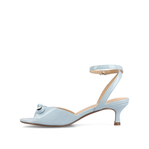 JENNIFER STRAPPY KITTEN HEELS IN PATENT - Blue Patent