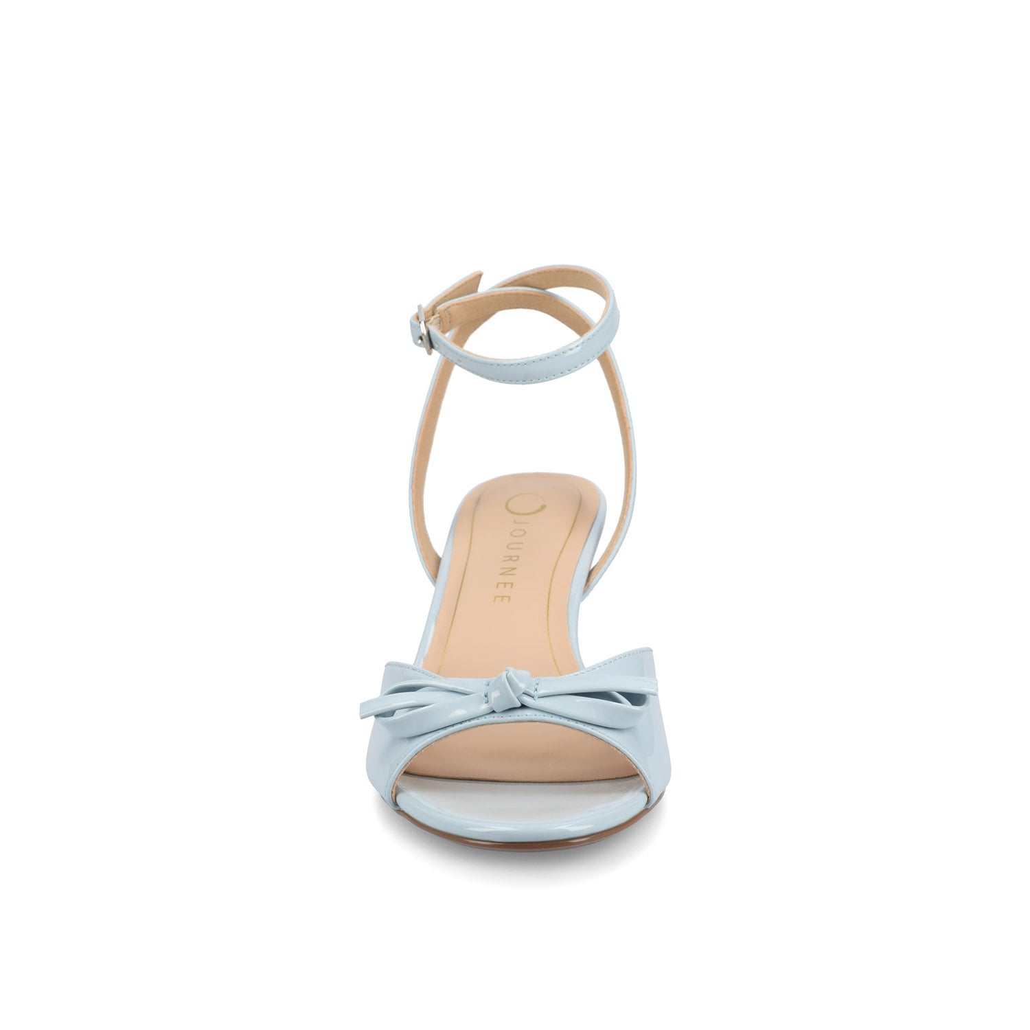 JENNIFER STRAPPY KITTEN HEELS IN PATENT - Blue Patent