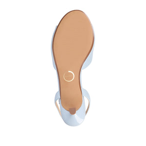 JENNIFER STRAPPY KITTEN HEELS IN PATENT - Blue Patent