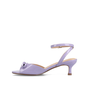 JENNIFER STRAPPY KITTEN HEELS IN PATENT - Lilac Patent