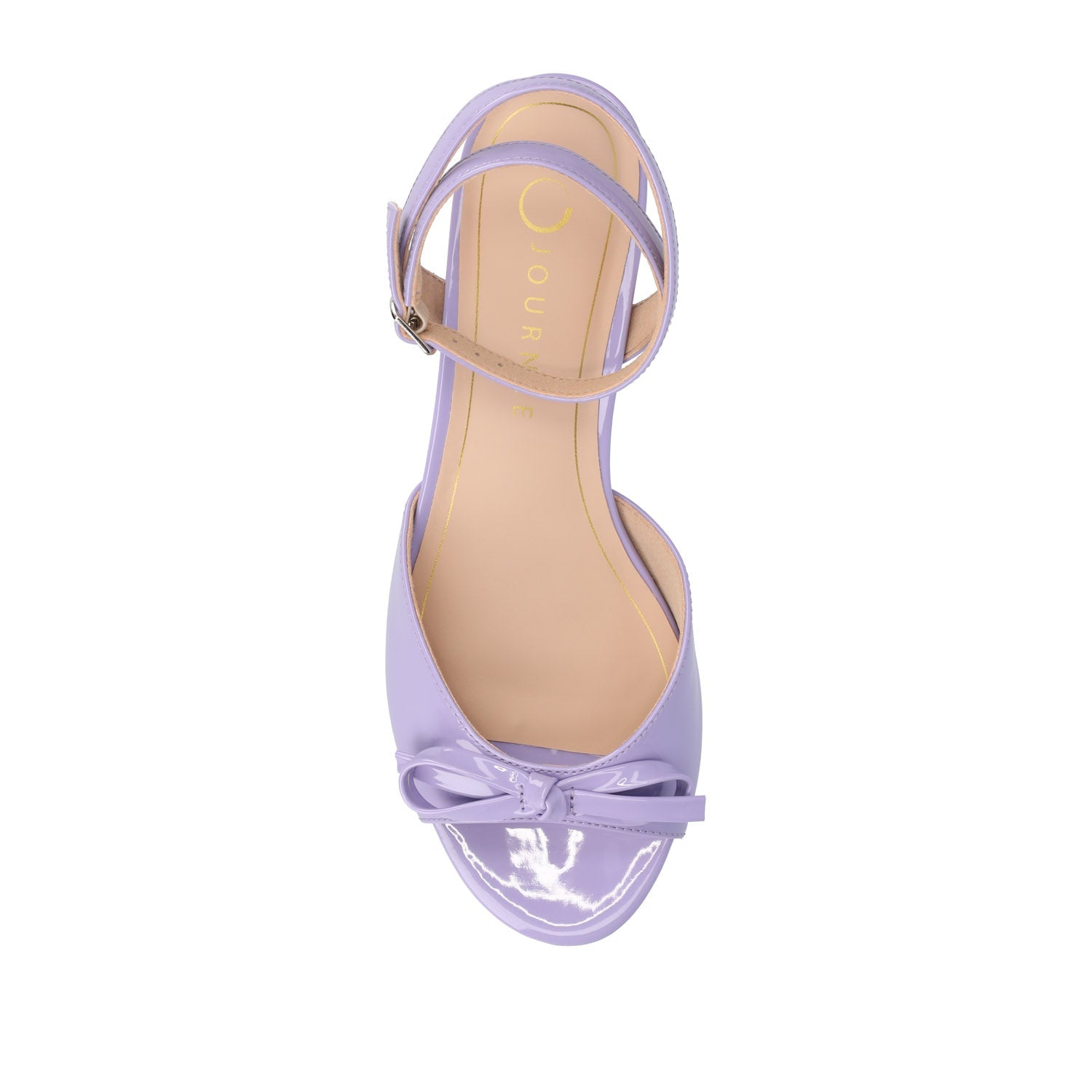 JENNIFER STRAPPY KITTEN HEELS IN PATENT - Lilac Patent