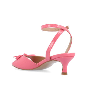 JENNIFER STRAPPY KITTEN HEELS IN PATENT - Pink Patent