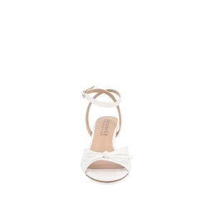 JENNIFER STRAPPY KITTEN HEELS IN PATENT - White Patent