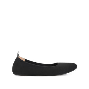 JERSIE BALLET FLATS IN KNIT FABRIC - Black