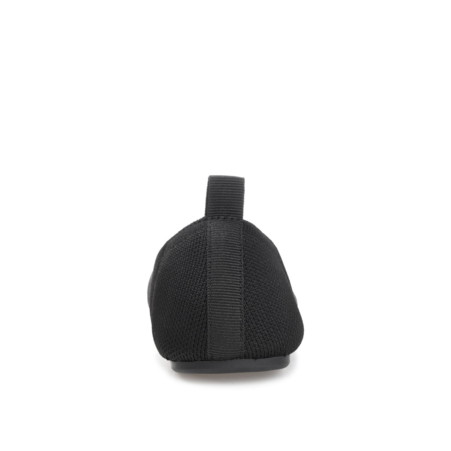 JERSIE KNIT BALLET FLATS IN WIDE - Black