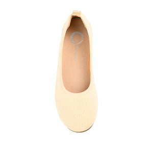 BALLET FLAT IN FABRIC - Cream
