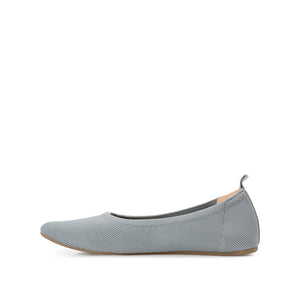 BALLET FLAT IN FABRIC - Grey