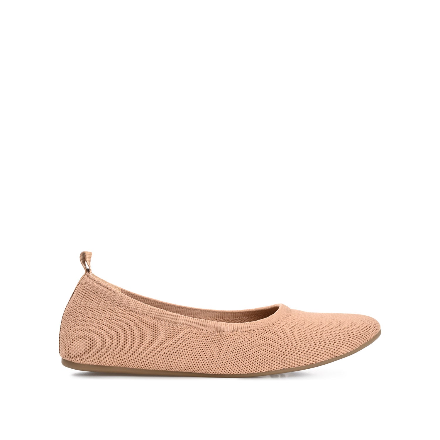 BALLET FLAT IN FABRIC (WIDE) - Tan