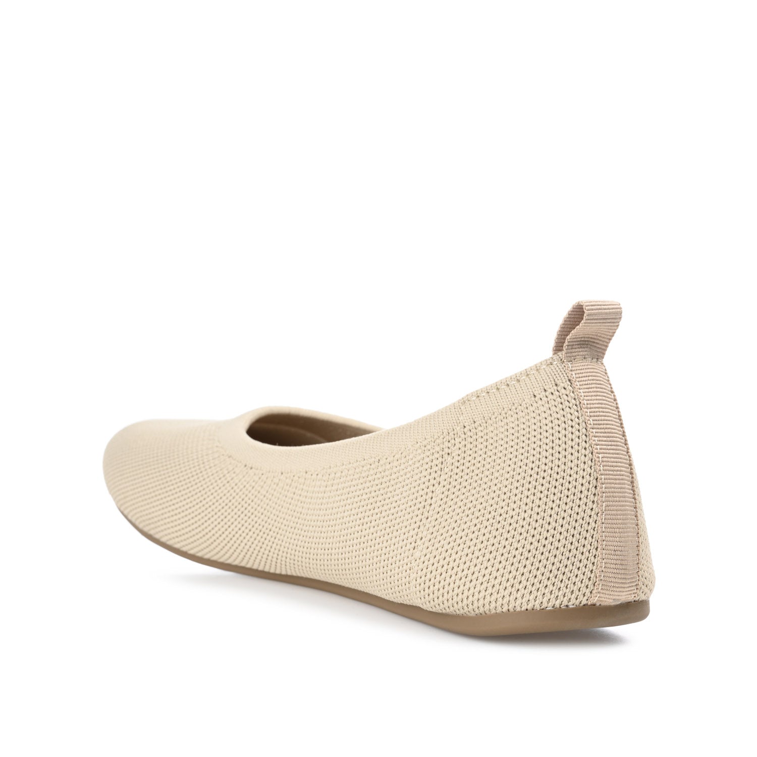 BALLET FLAT IN FABRIC (WIDE) - Taupe