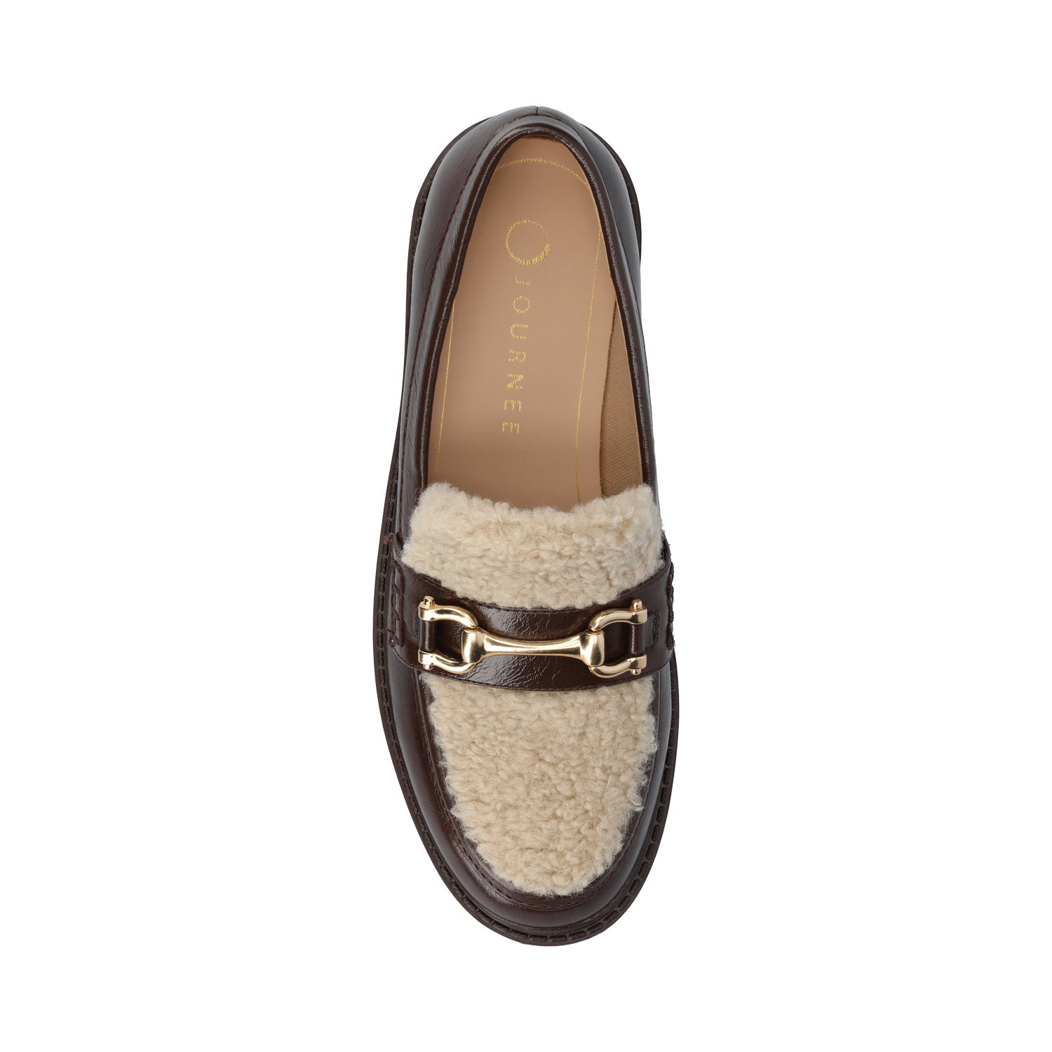 JESSAMEY LOAFER FLAT - Crinkle Brown Sherpa