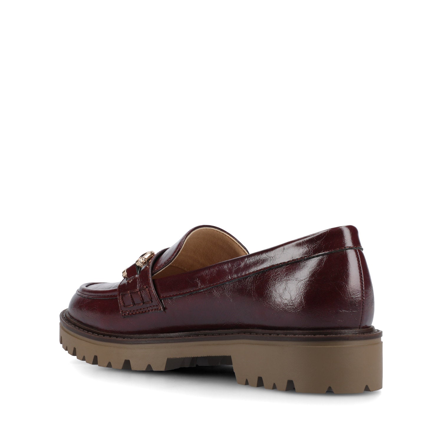 JESSAMEY LOAFER FLAT IN WIDE - Oxblood Patent