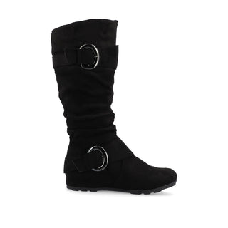 JESTER KNEE HIGH BOOTS IN FAUX SUEDE