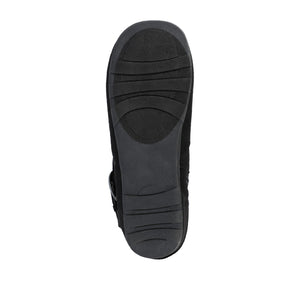 JESTER KNEE HIGH BOOTS IN WIDE CALF - Black Faux Suede