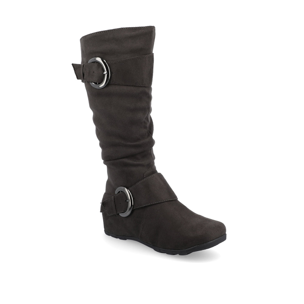 JESTER KNEE HIGH BOOTS IN FAUX SUEDE