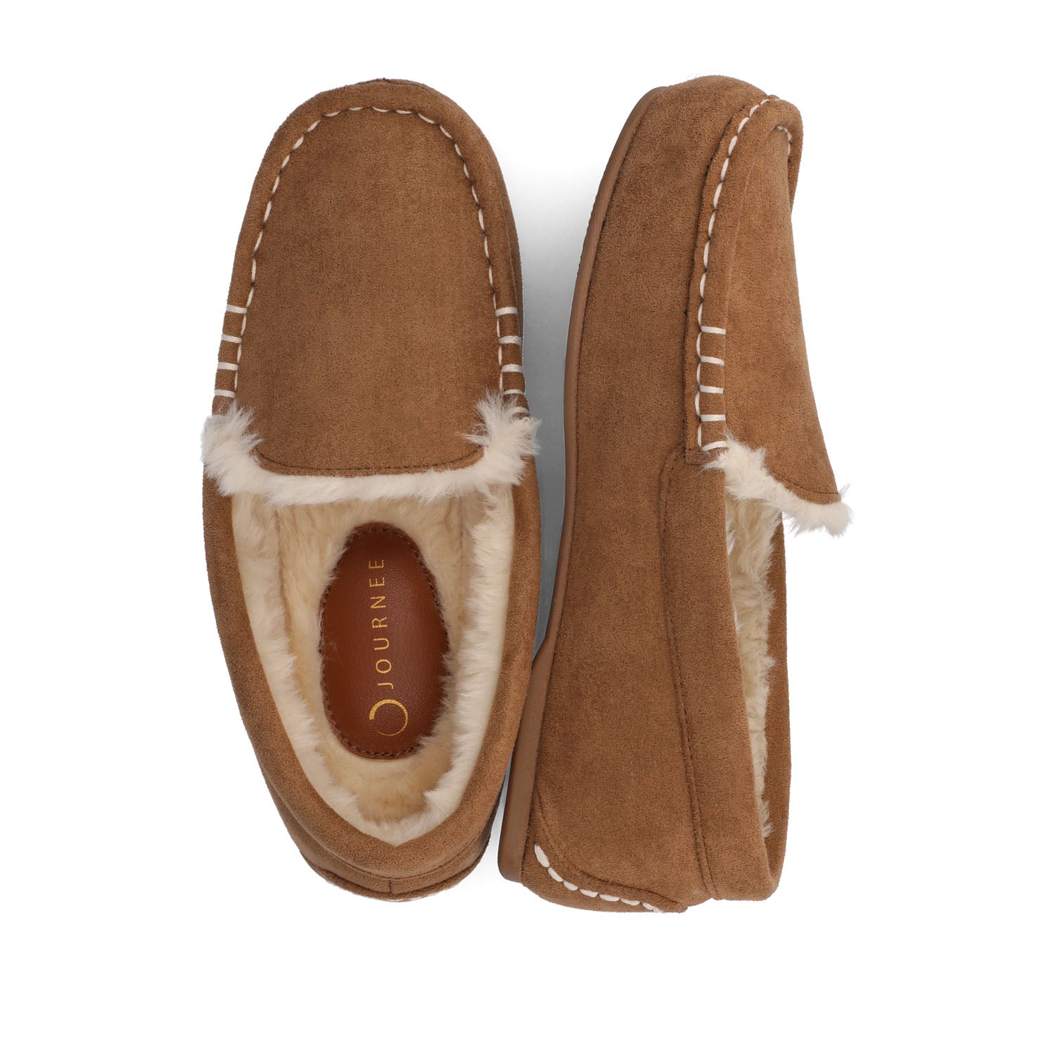 JETAH SLIPPERS IN FAUX SUEDE - Tan Faux Suede
