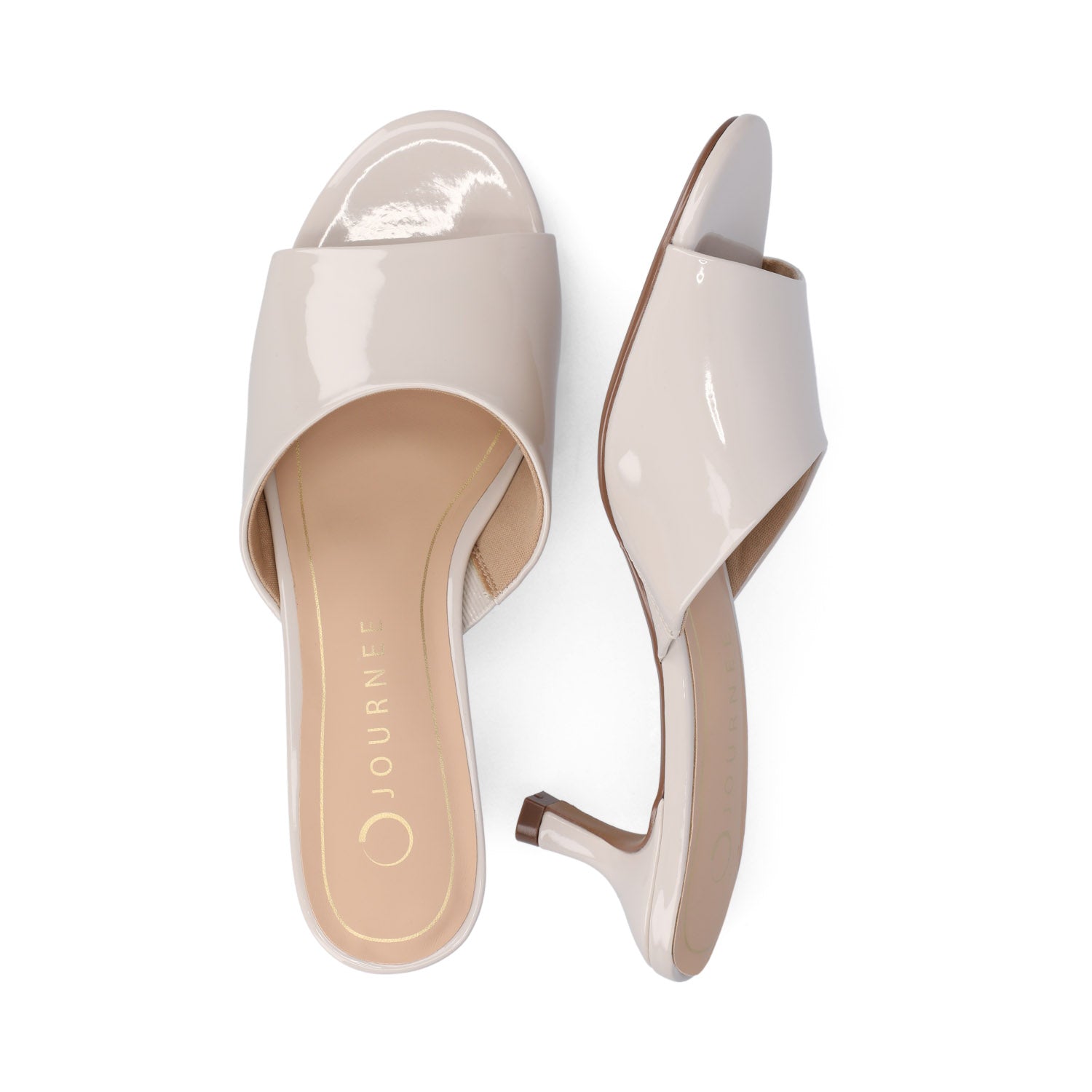 JEYLAH DRESS SANDALS - Bone Patent