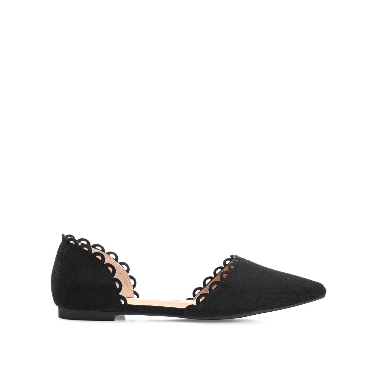 JEZLIN D'ORSAY FLATS IN FAUX SUEDE - Black