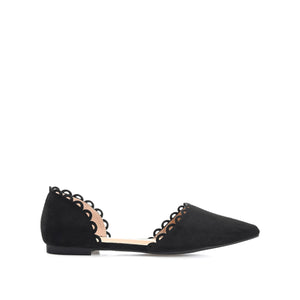 JEZLIN D'ORSAY FLATS IN FAUX SUEDE - Black
