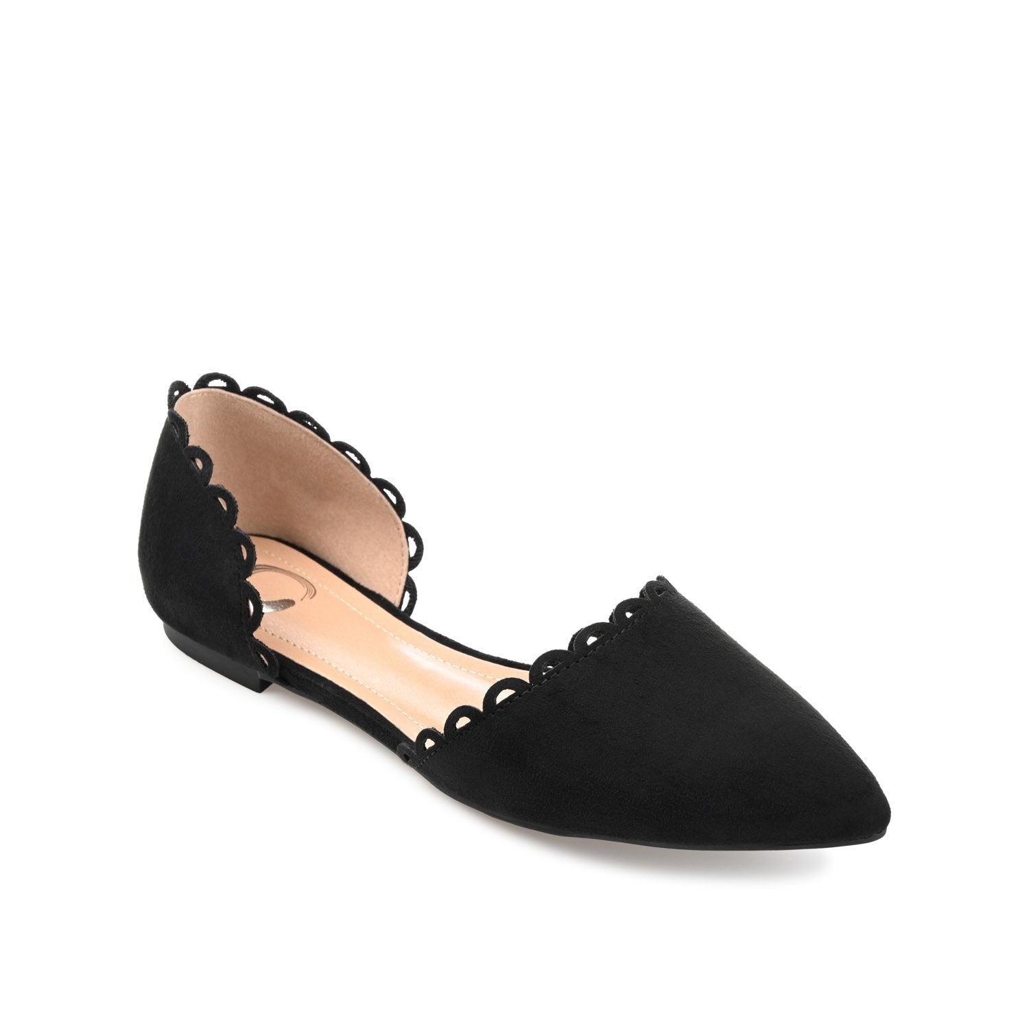 JEZLIN D'ORSAY FLATS IN FAUX SUEDE - Black