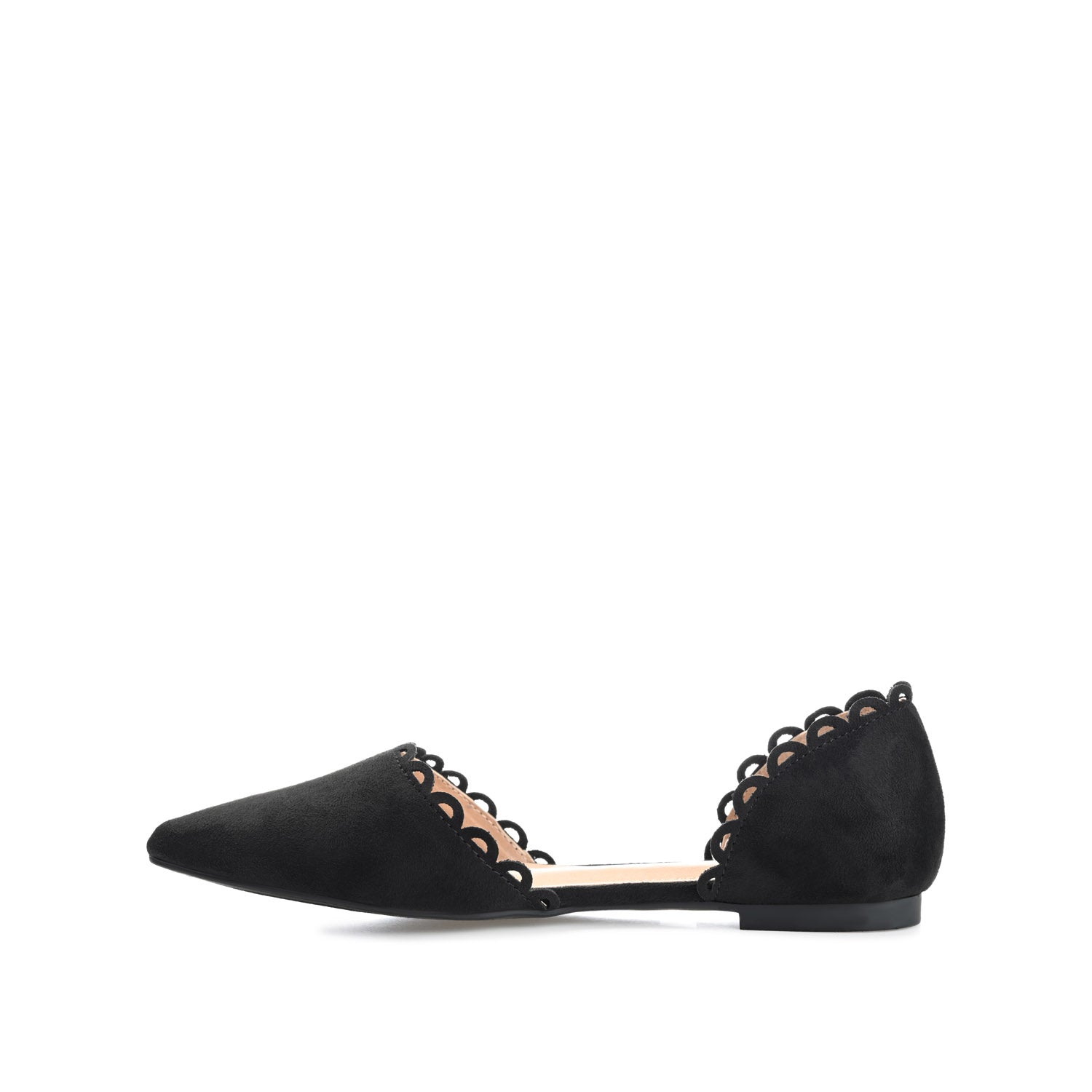 JEZLIN D'ORSAY FLATS IN FAUX SUEDE - Black