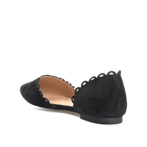 JEZLIN D'ORSAY FLATS IN FAUX SUEDE - Black