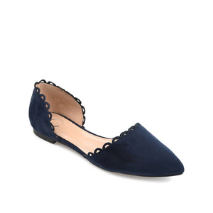 JEZLIN D'ORSAY FLATS IN FAUX SUEDE - Blue