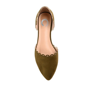 JEZLIN D'ORSAY FLATS IN FAUX SUEDE