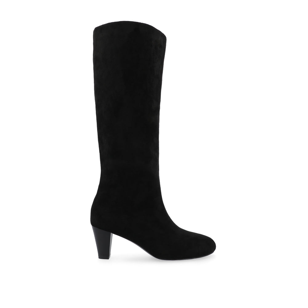 JOVEY KNEE HIGH BOOTS IN FAUX SUEDE