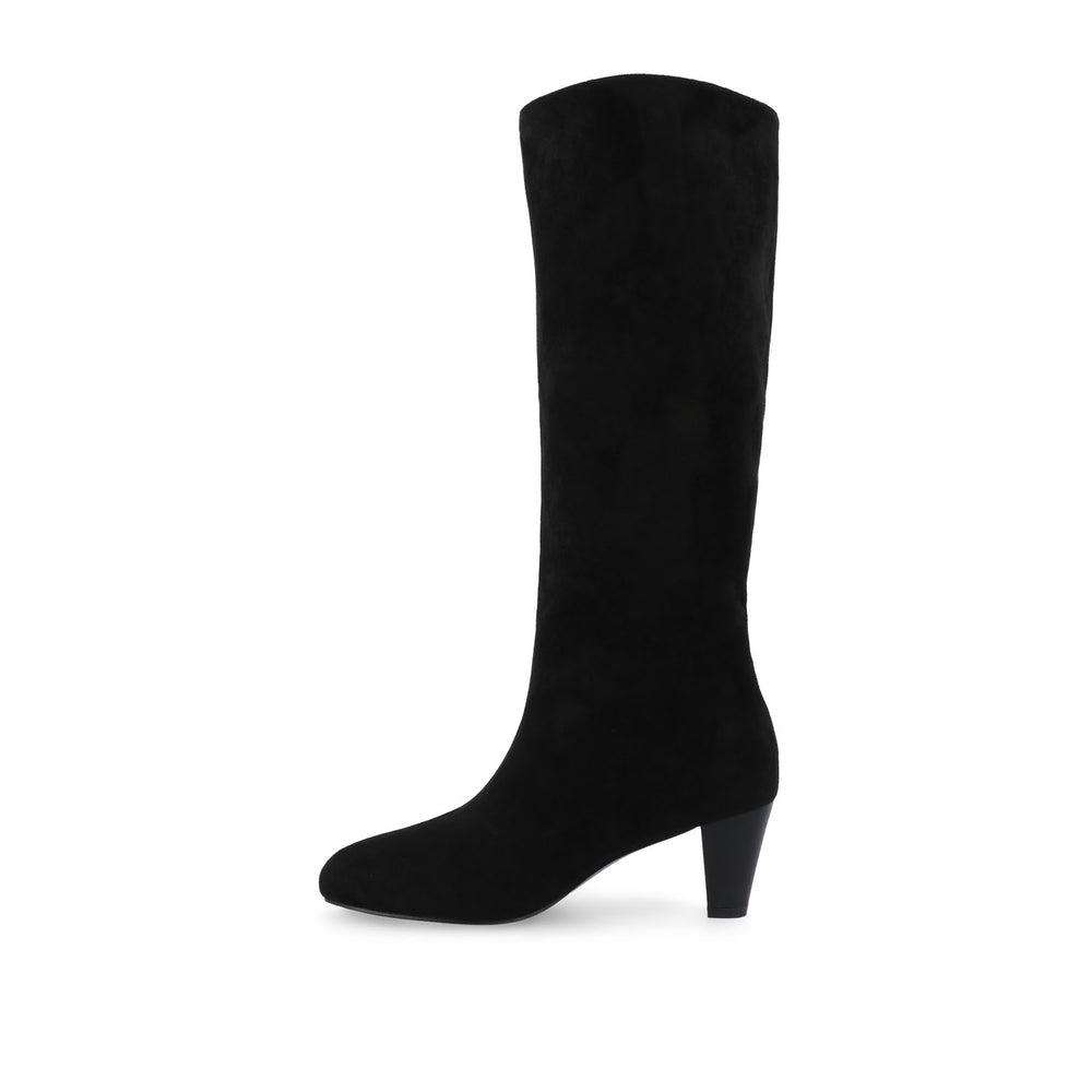 JOVEY KNEE HIGH BOOTS IN FAUX SUEDE