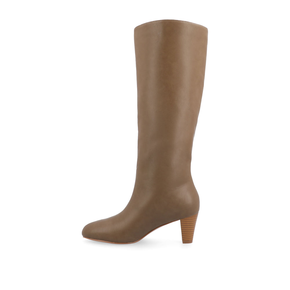 JOVEY KNEE HIGH BOOTS IN FAUX SUEDE