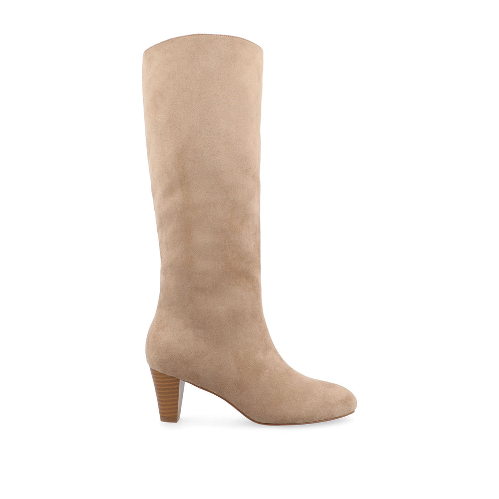 JOVEY KNEE HIGH BOOTS IN FAUX SUEDE