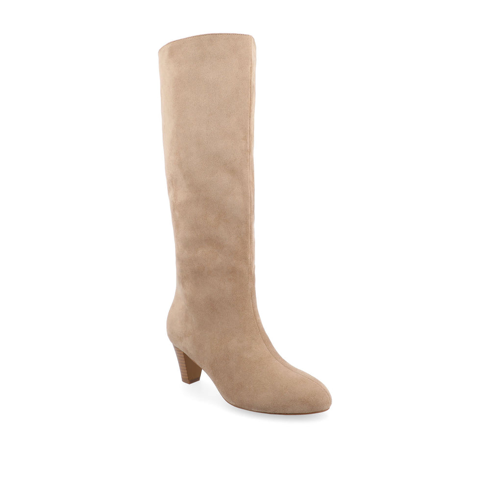 JOVEY KNEE HIGH BOOTS IN FAUX SUEDE