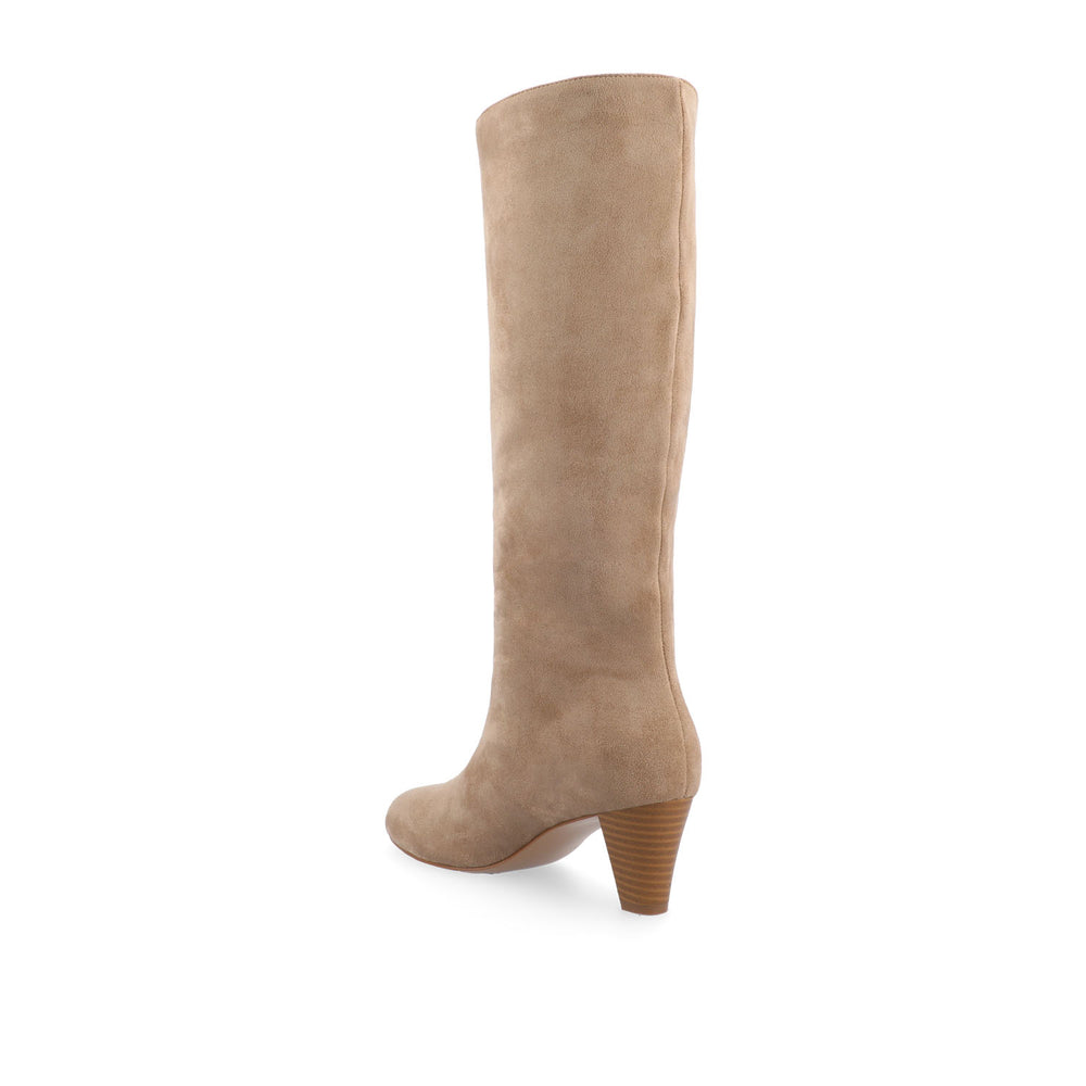 JOVEY KNEE HIGH BOOTS IN FAUX SUEDE