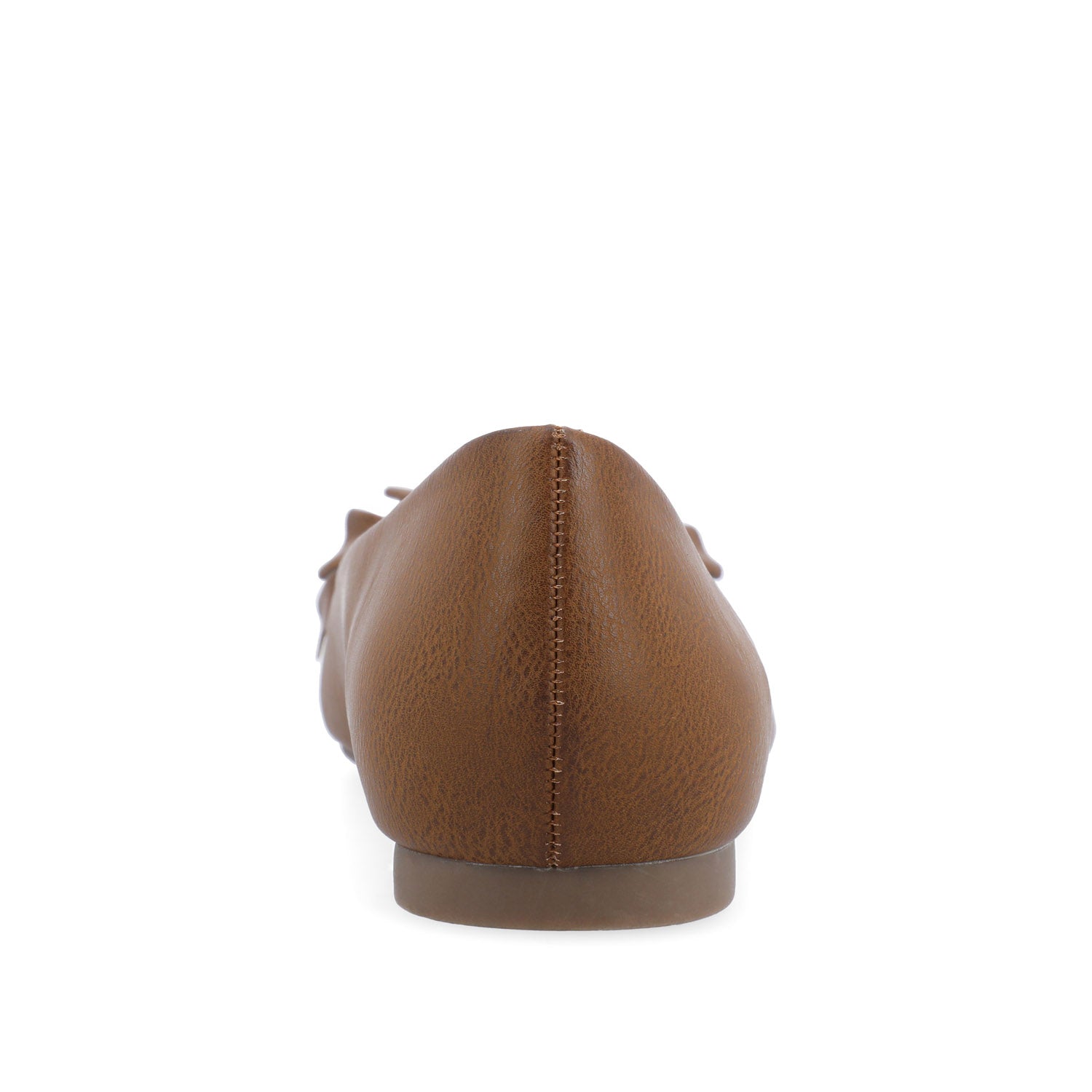 JUDY RUFFLED BALLET FLATS IN WIDE - Tan PU