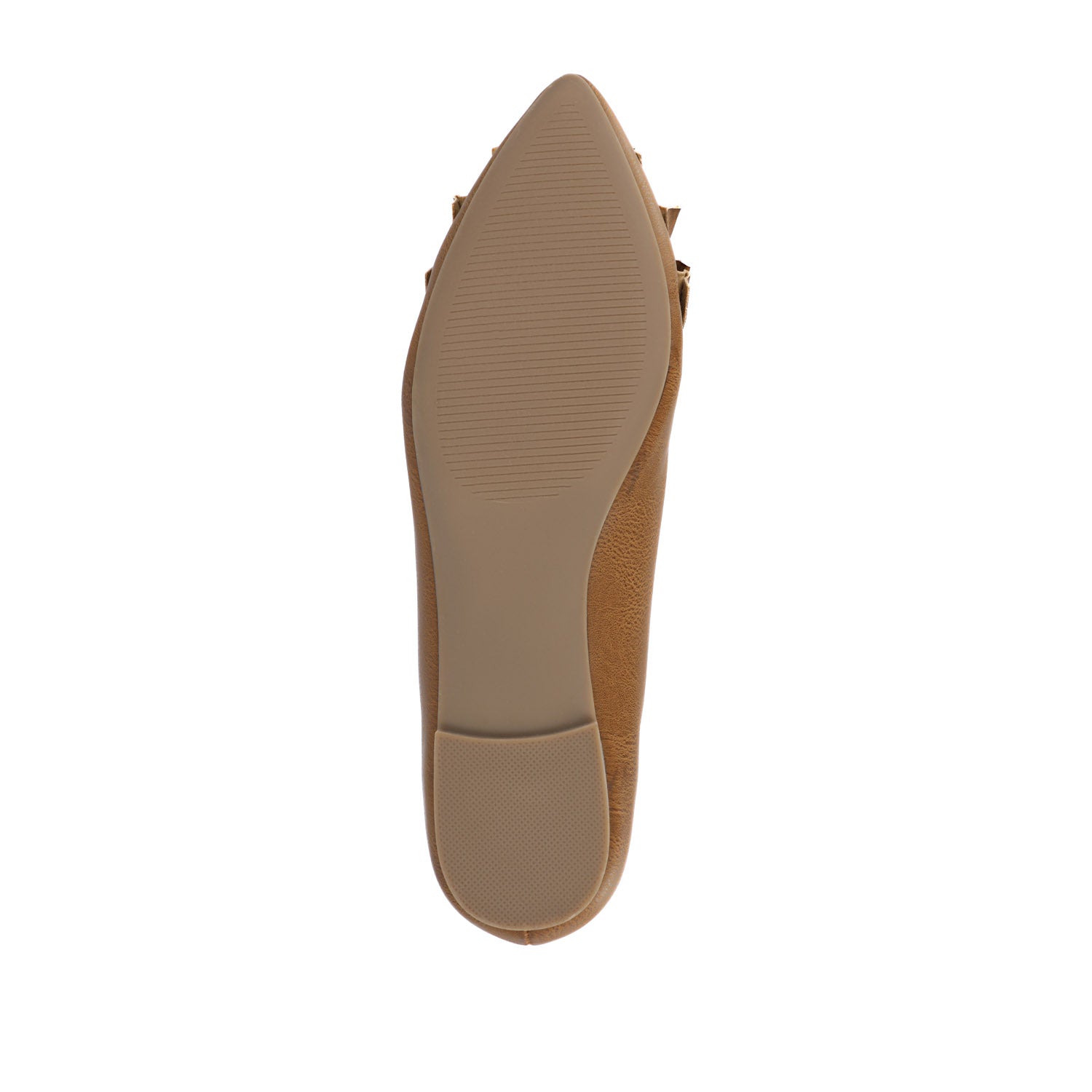 JUDY BALLET FLATS IN VEGAN LEATHER - Tan PU