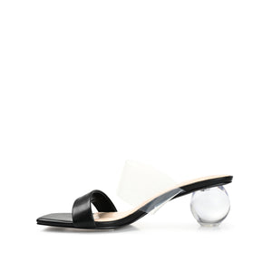 JULY GLOBE HEELS IN FAUX LEATHER