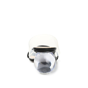 JULY GLOBE HEELS IN VEGAN LEATHER - Black